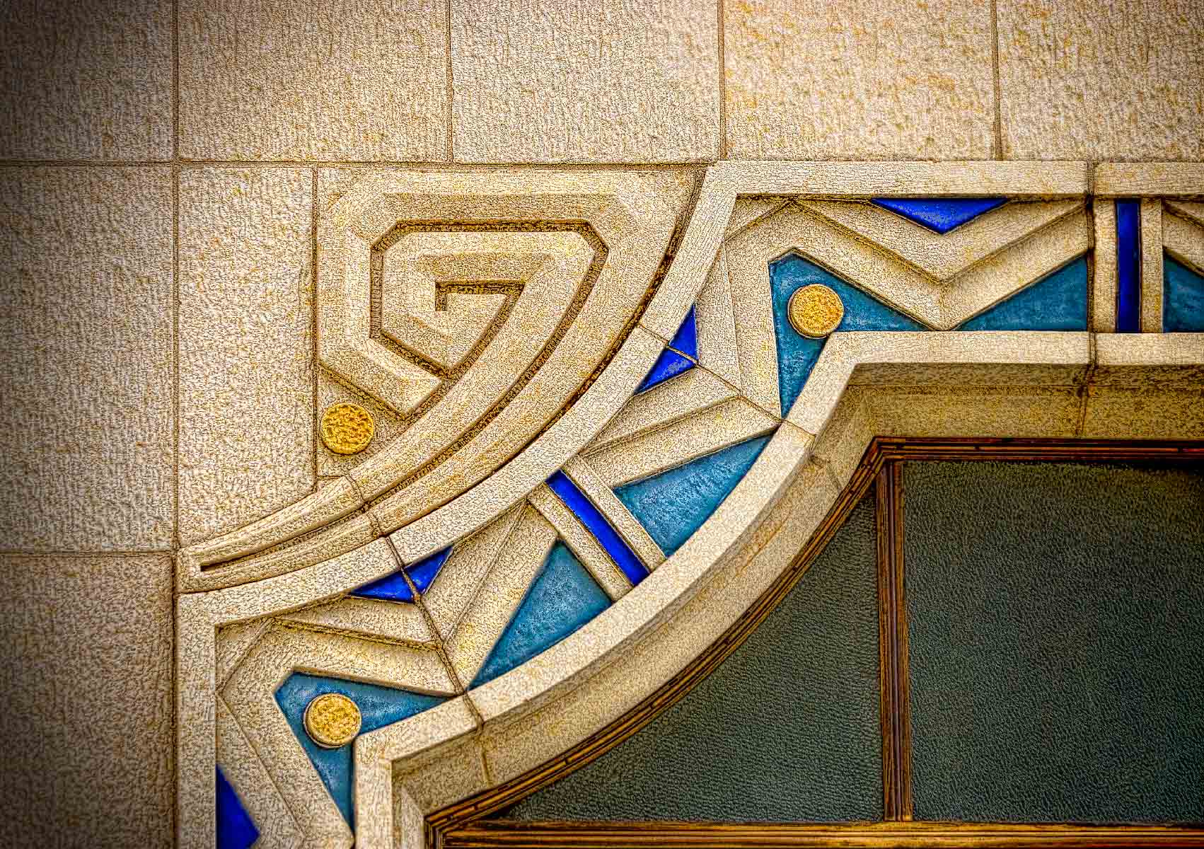 "Arch S&W Cafeteria" Art Deco Detail, Asheville, NC