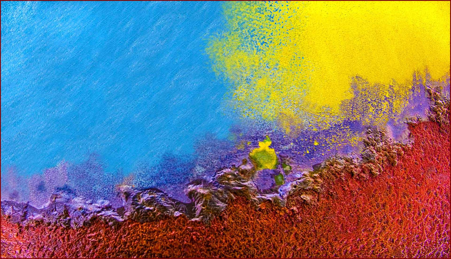 Rust on Metal "Land and Sea#6"