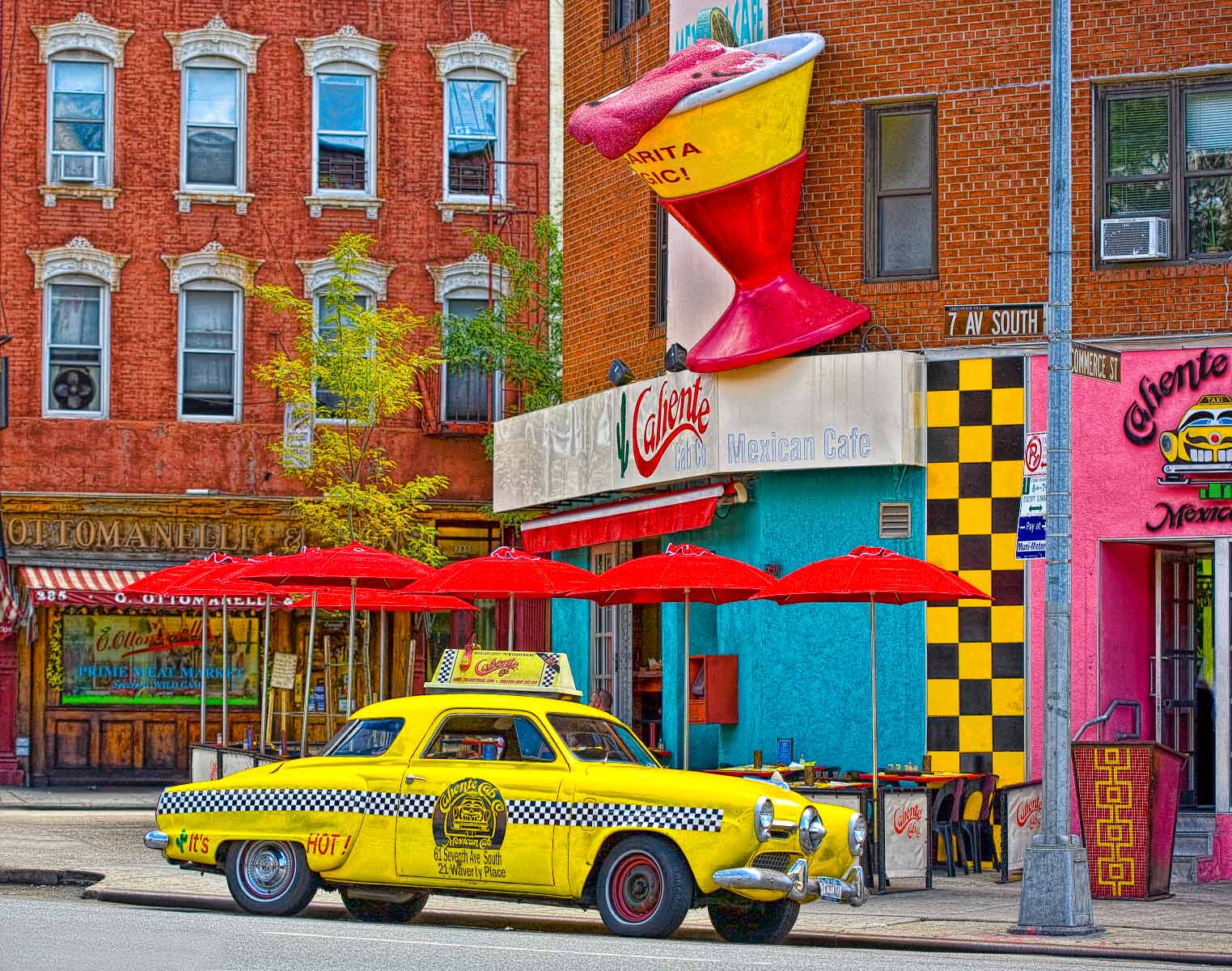 "Old Taxi on 7th Ave #2" <br>Greenwich Village, NYC