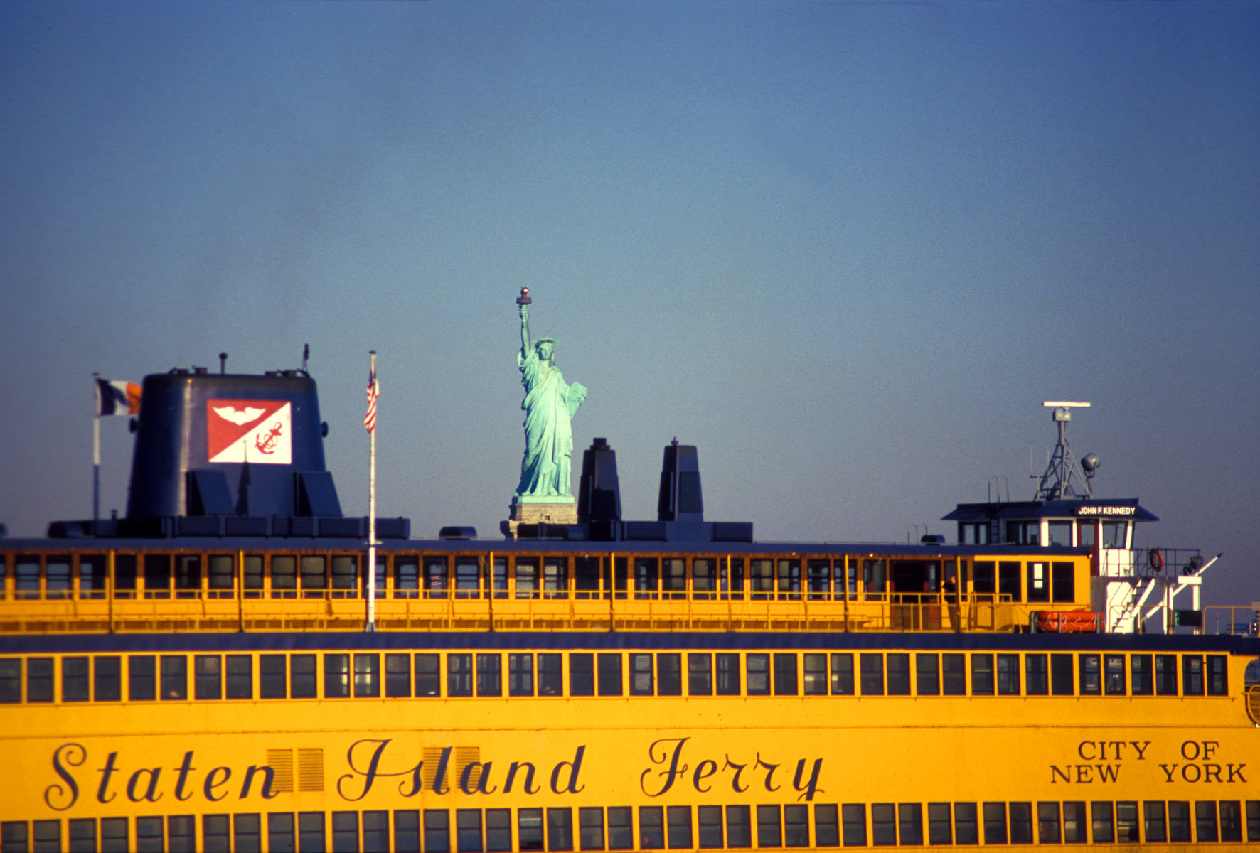Staten Island Ferry with the Statue of Liberty