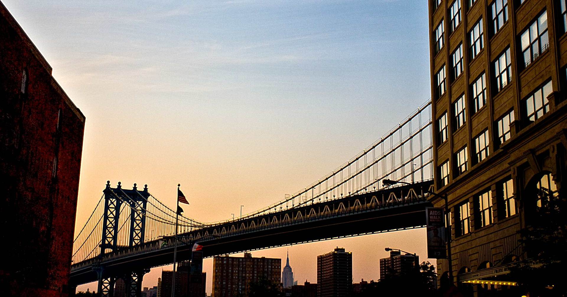 "View from D.U.M.B.O"  <br>  (Down Under Manhattan Bridge Overpass) Brooklyn, NY