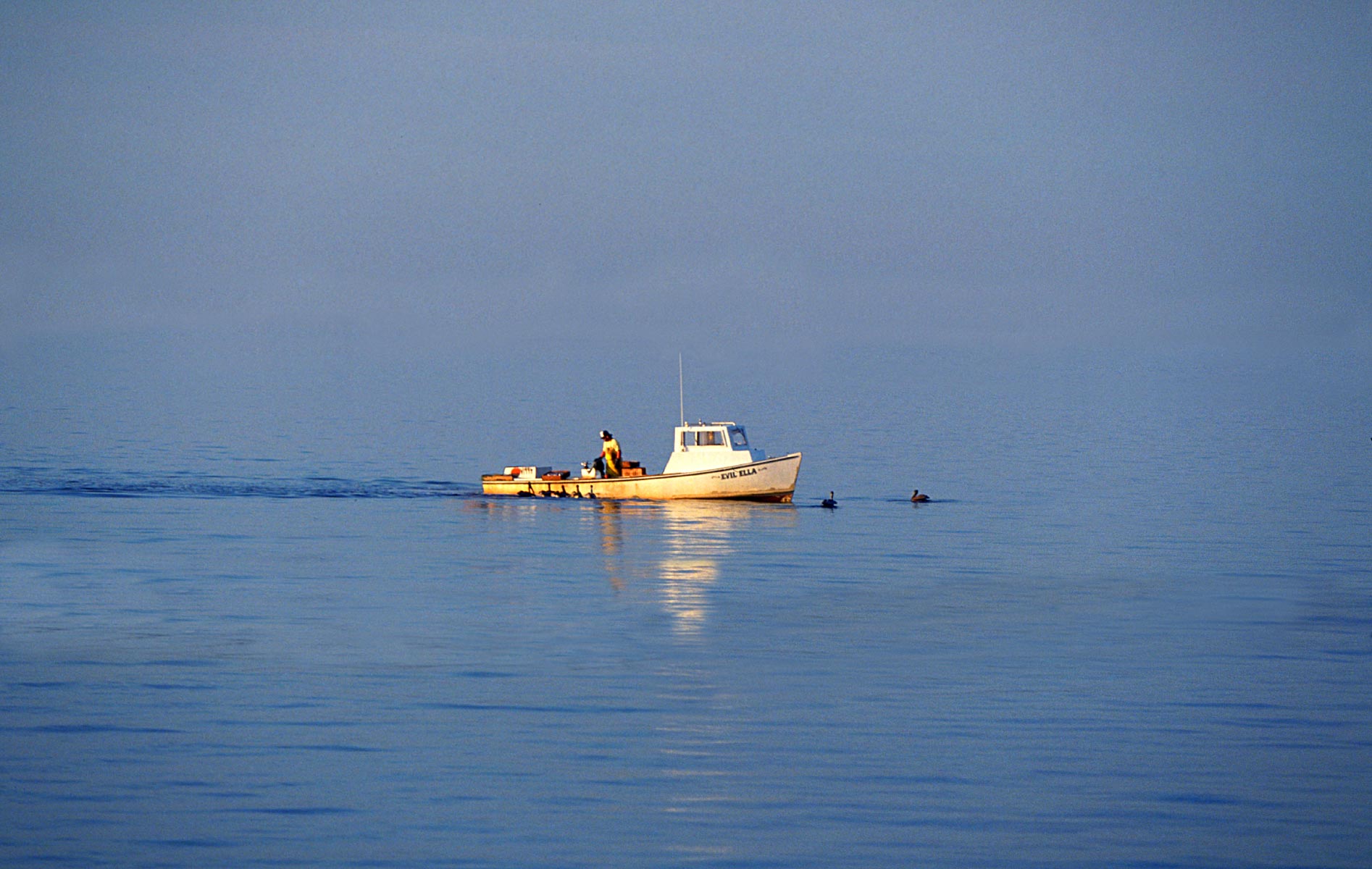"Fishing Boat in Calm Water"   Naples, FL