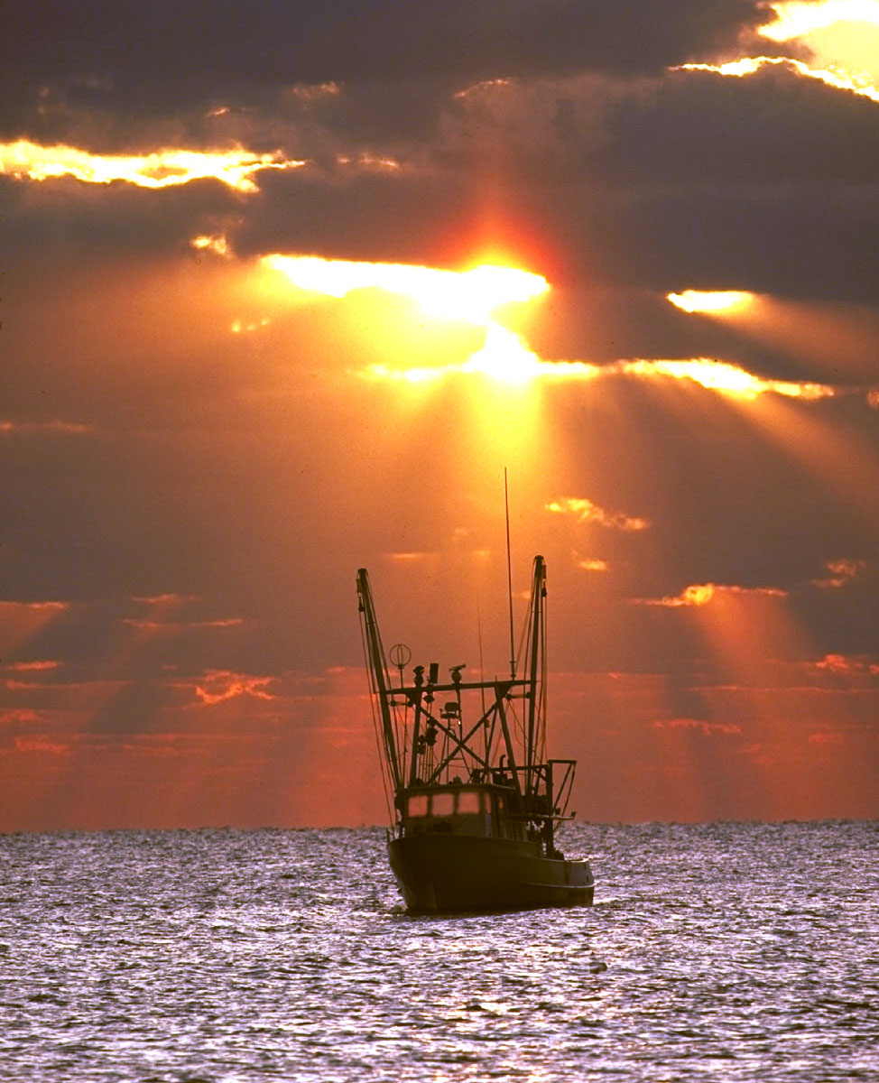 "Fishing Boat Sunrise"         <br>Pompano Beach, FL