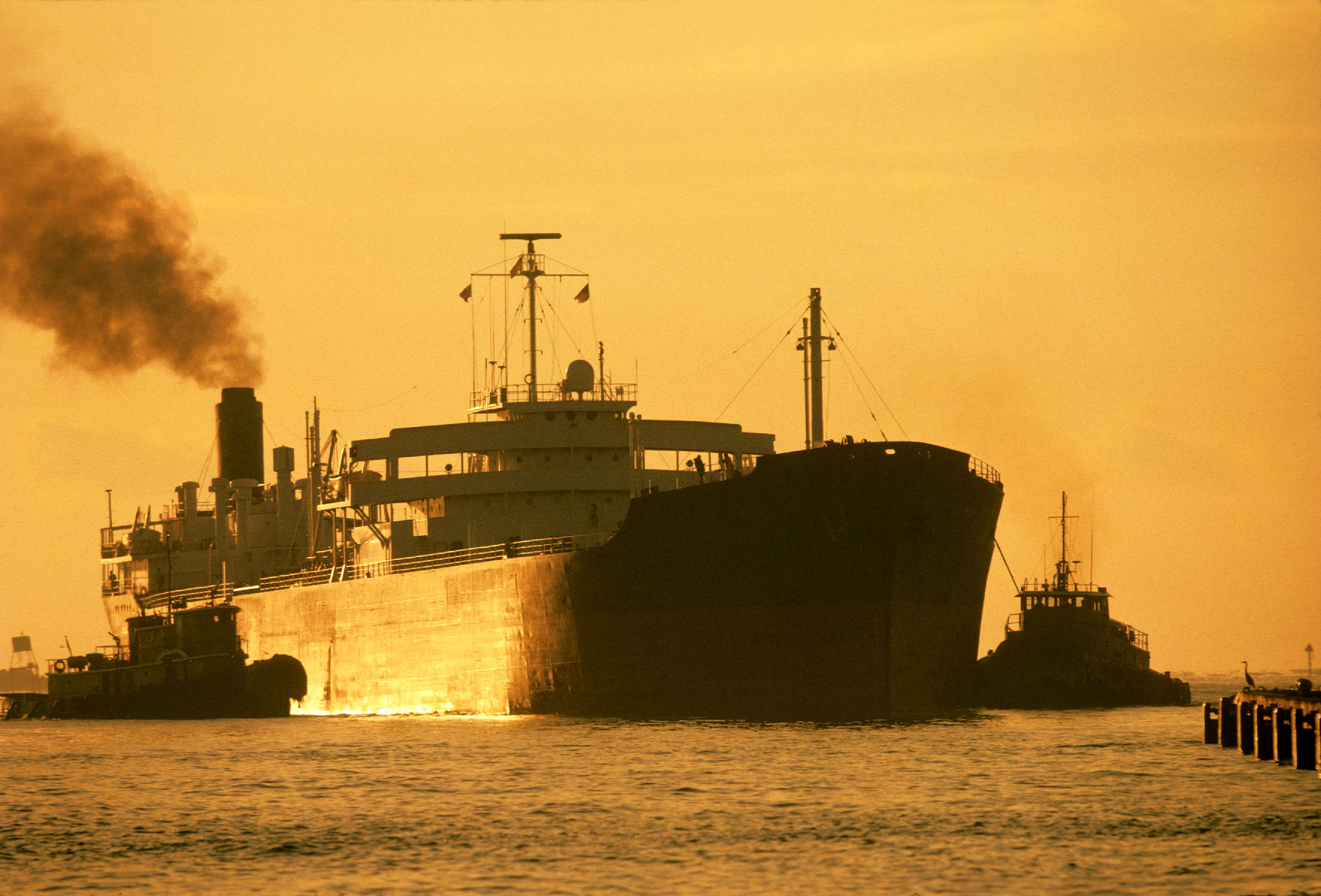 "Ship in Tow by Two Tug Boats"   <br>            Ft Lauderdale, FL