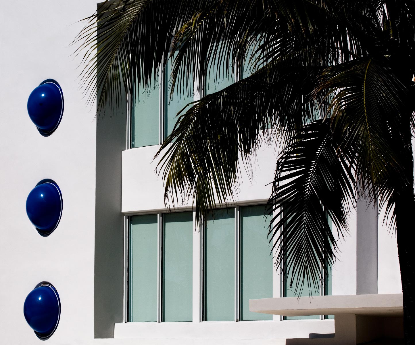 "Architectural-Design Building with Blue"<br>        South Beach-Miami