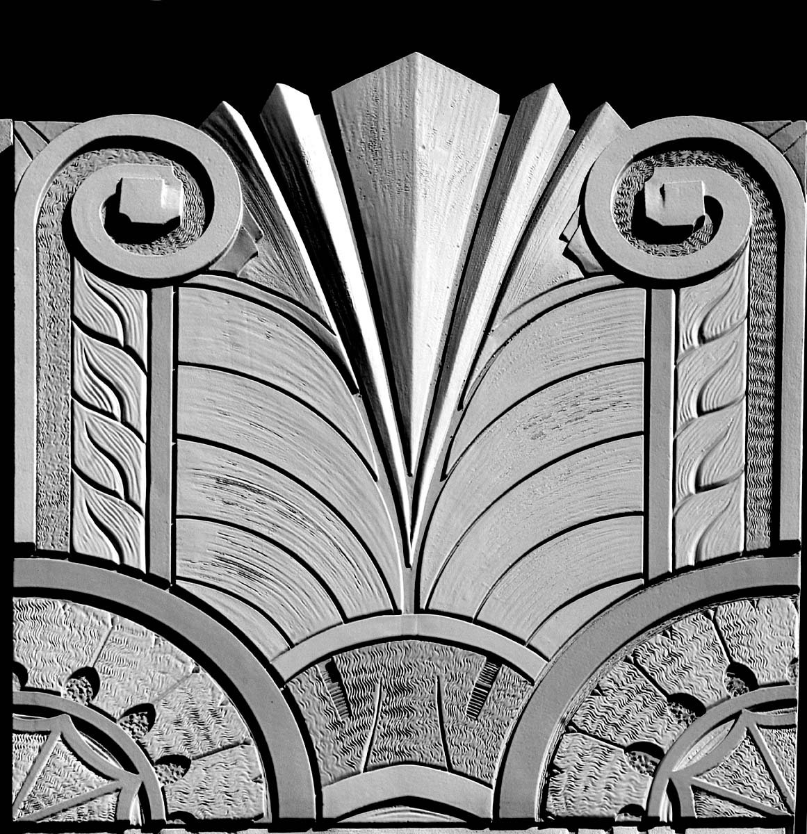 "Deco Detail Collins#4B&W" <br>   South Beach-Miami