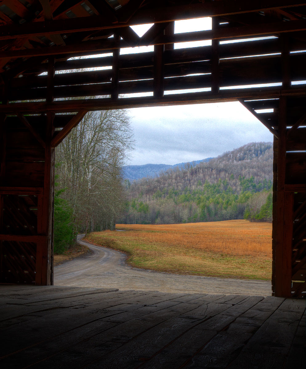 The View from the Old Tobacco Barn-Cataloochee,NC