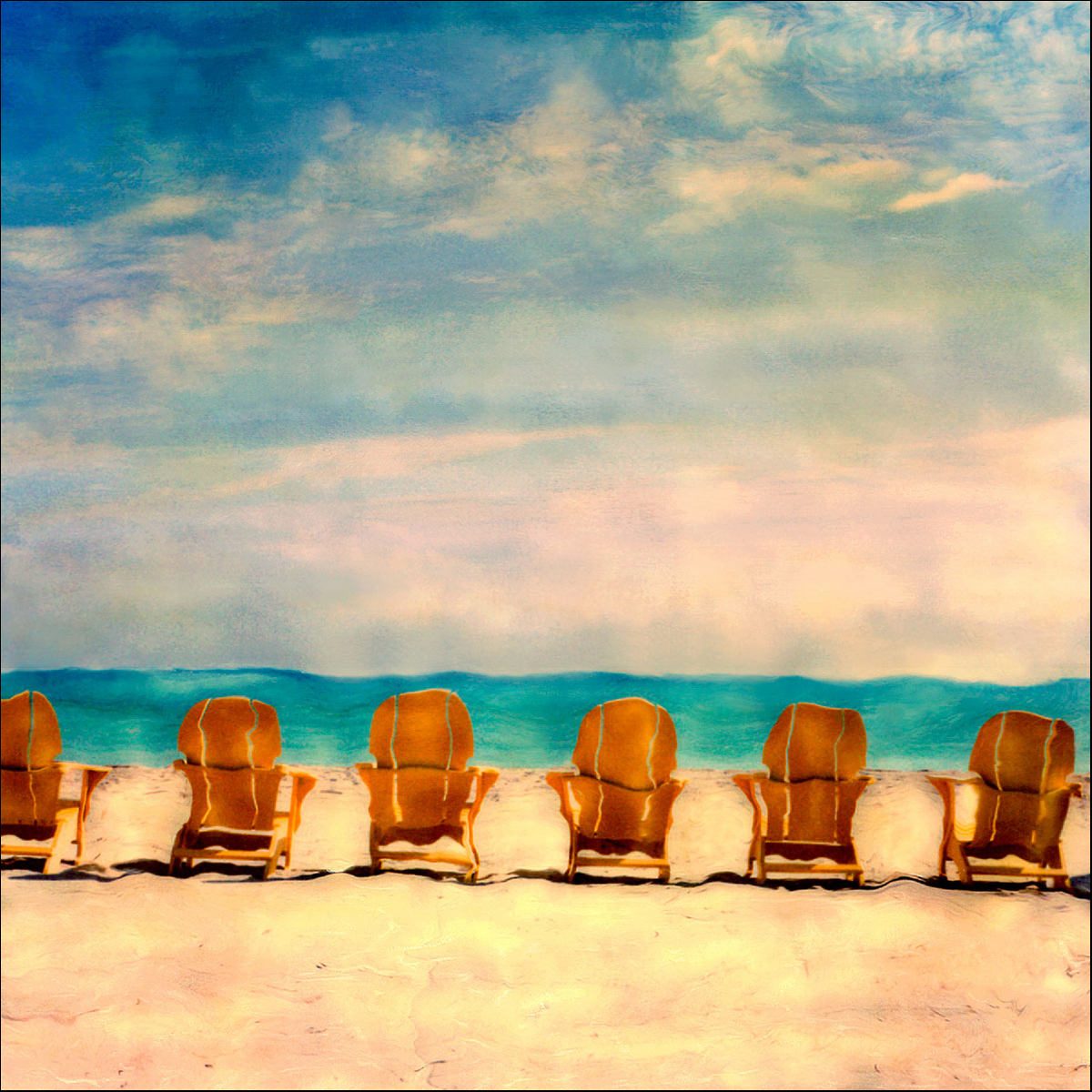 "Chairs on Golden Beach" <br>Adirondack Chairs on Golden Beach, FL