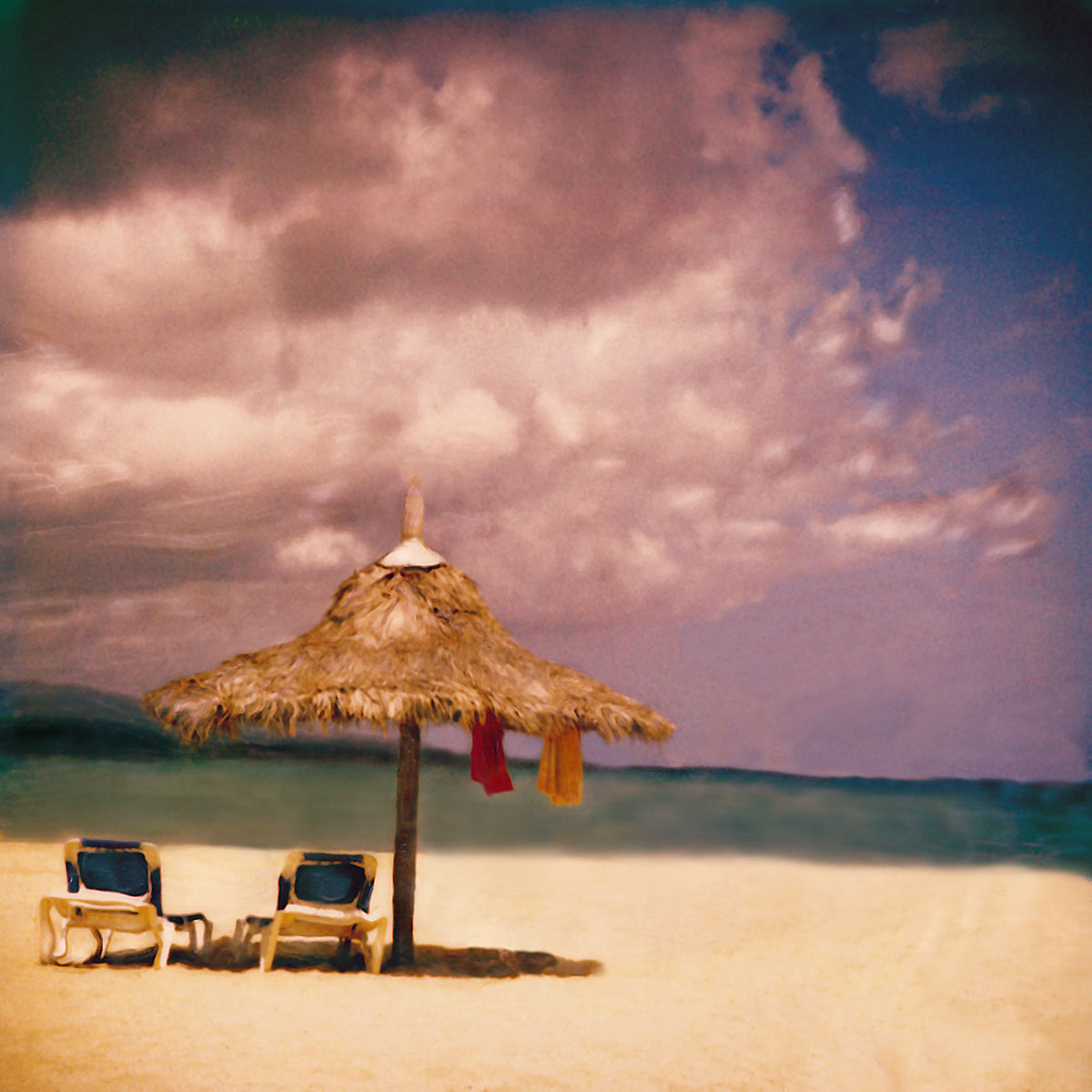 "Tiki Hut with Towels" <br> Seascape, Jamaica