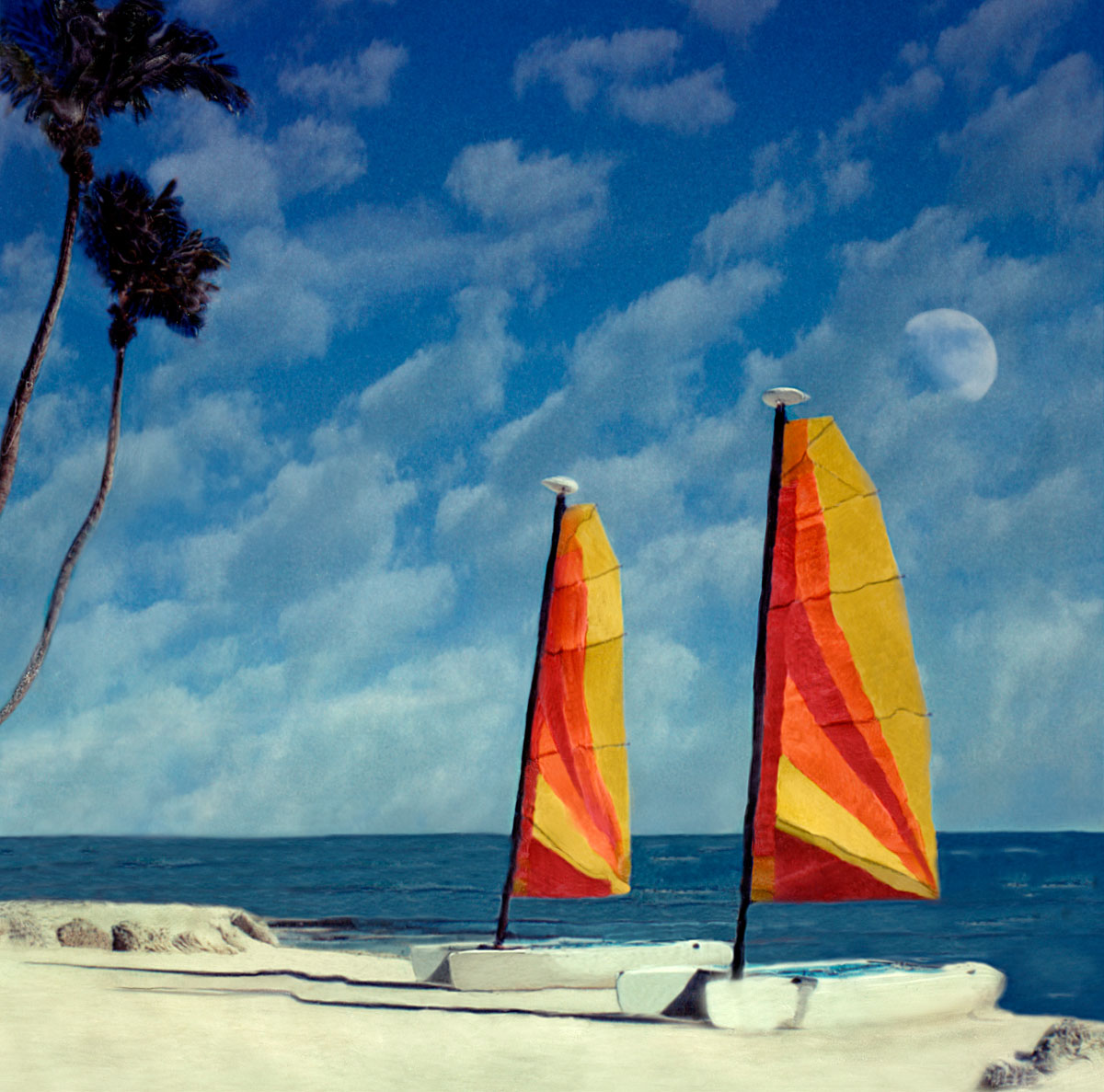 "Sailboats at Cheeca Lodge" <br>  Islamorada,  Florida Keys