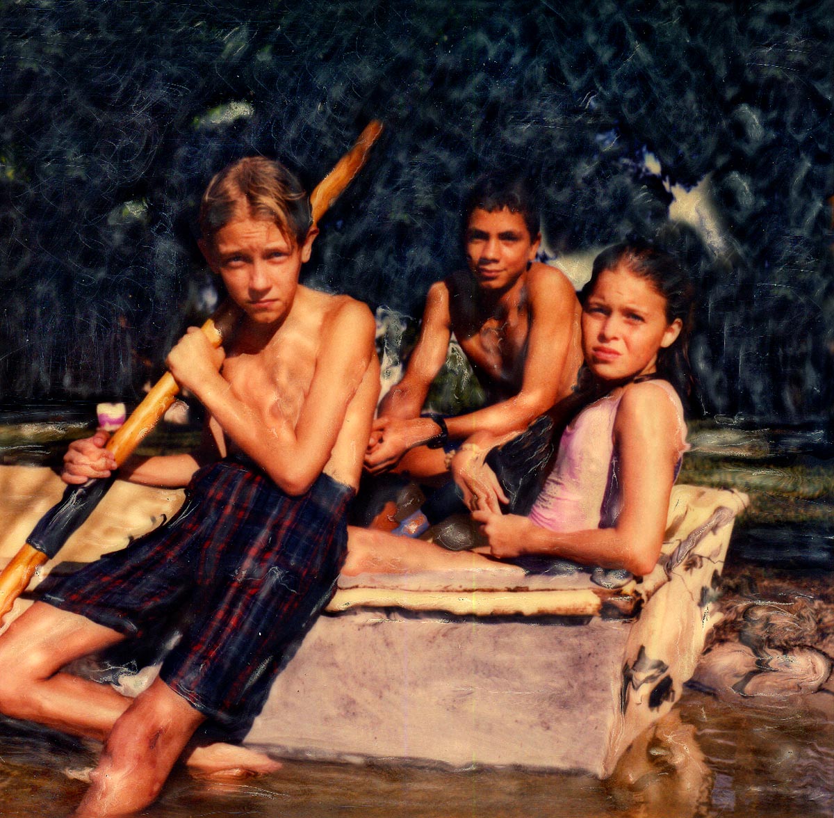 "Teens in Row Boat" <br> On the Lake, Miami, FL