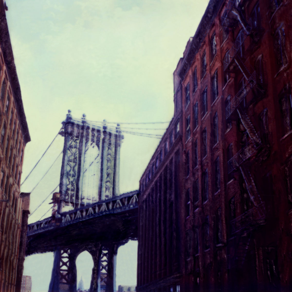 "Manhattan Bridge" <br>View from the Streets of D.U.M.B.O. neighborhood, Brooklyn, NY