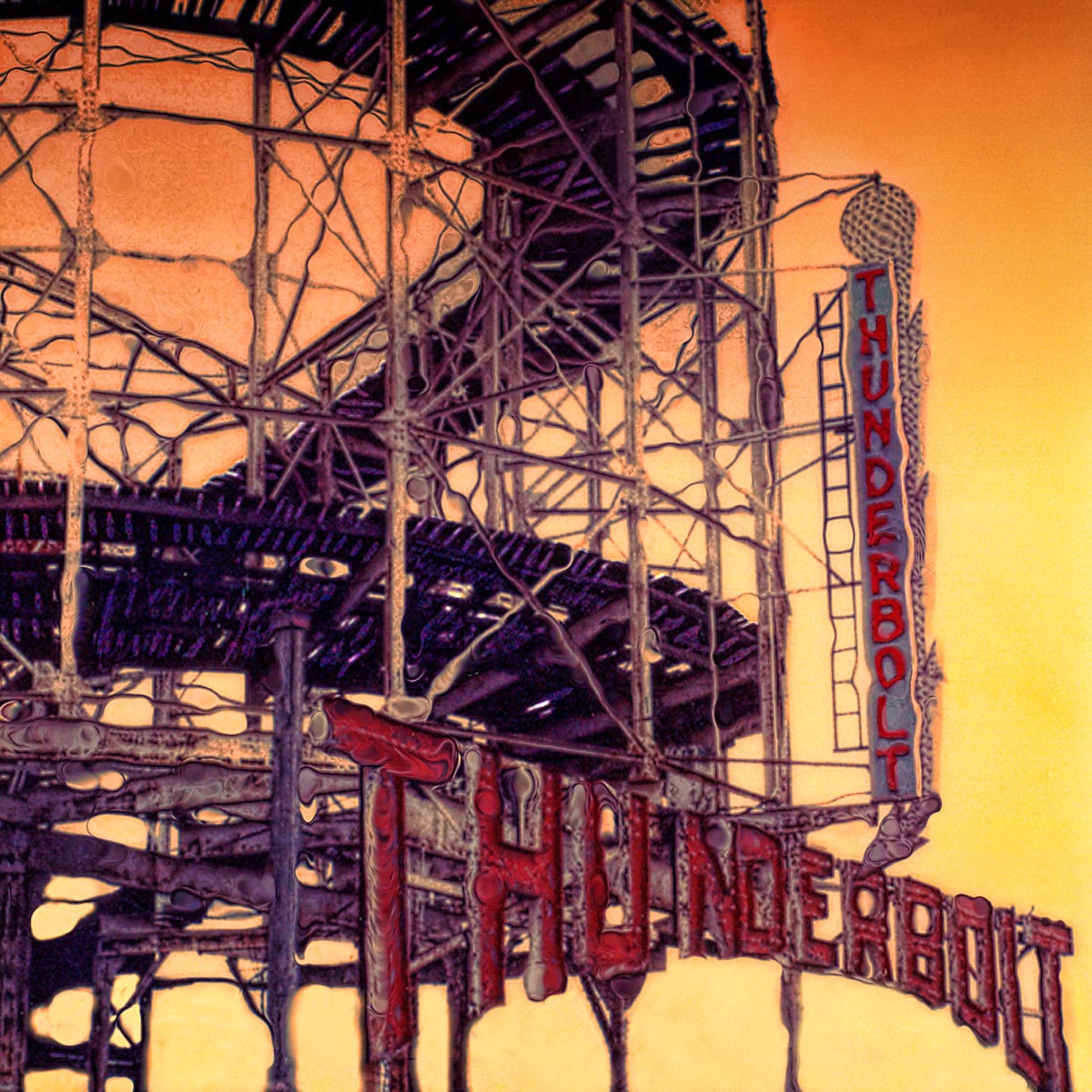 "Thunderbolt" <br>The Original Roller Coaster Ride, Coney Island, Brooklyn, NY