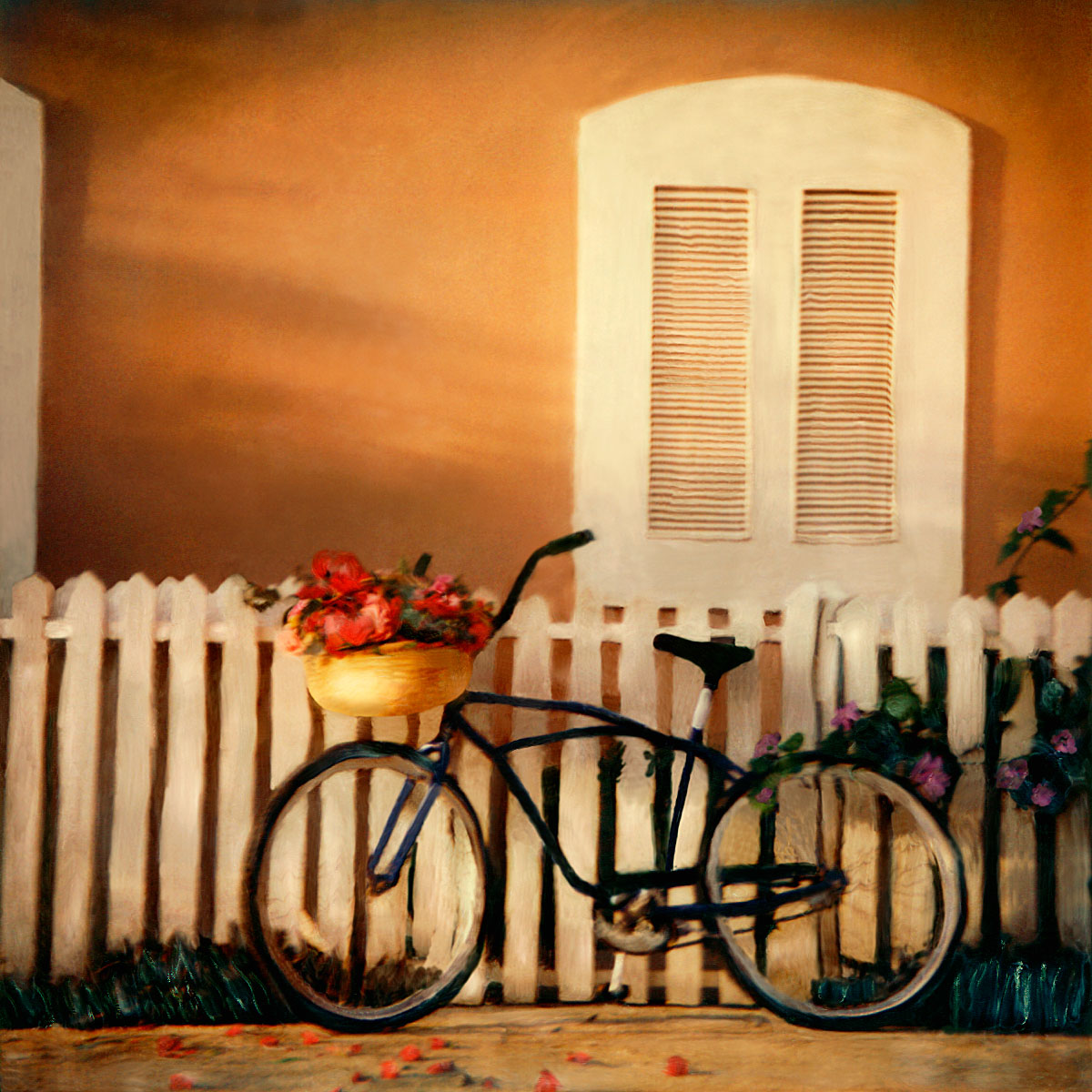 "Jamaican Bike#2" <br> with White Picket Fence, Jamaica