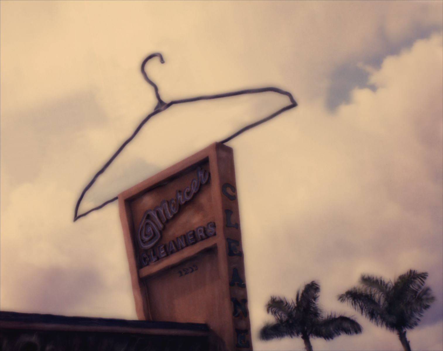 "Mercer Dry Cleaners Sign"  <br>Wilton Manors, FL