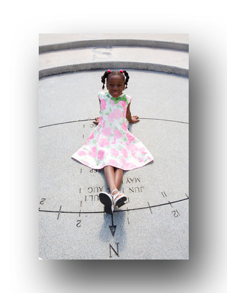 Little Girl on Sundial,