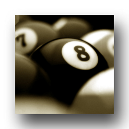 Billiard Balls-Sepia,