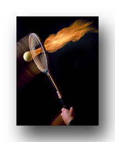 Flaming Tennis Ball,