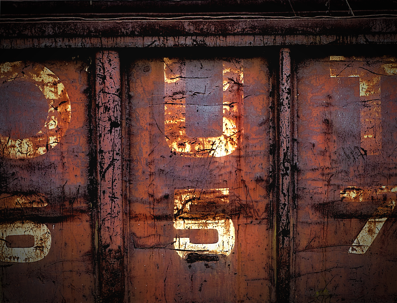 Rust on Metal "Old Rusty Freight Train Car" Asheville,NC