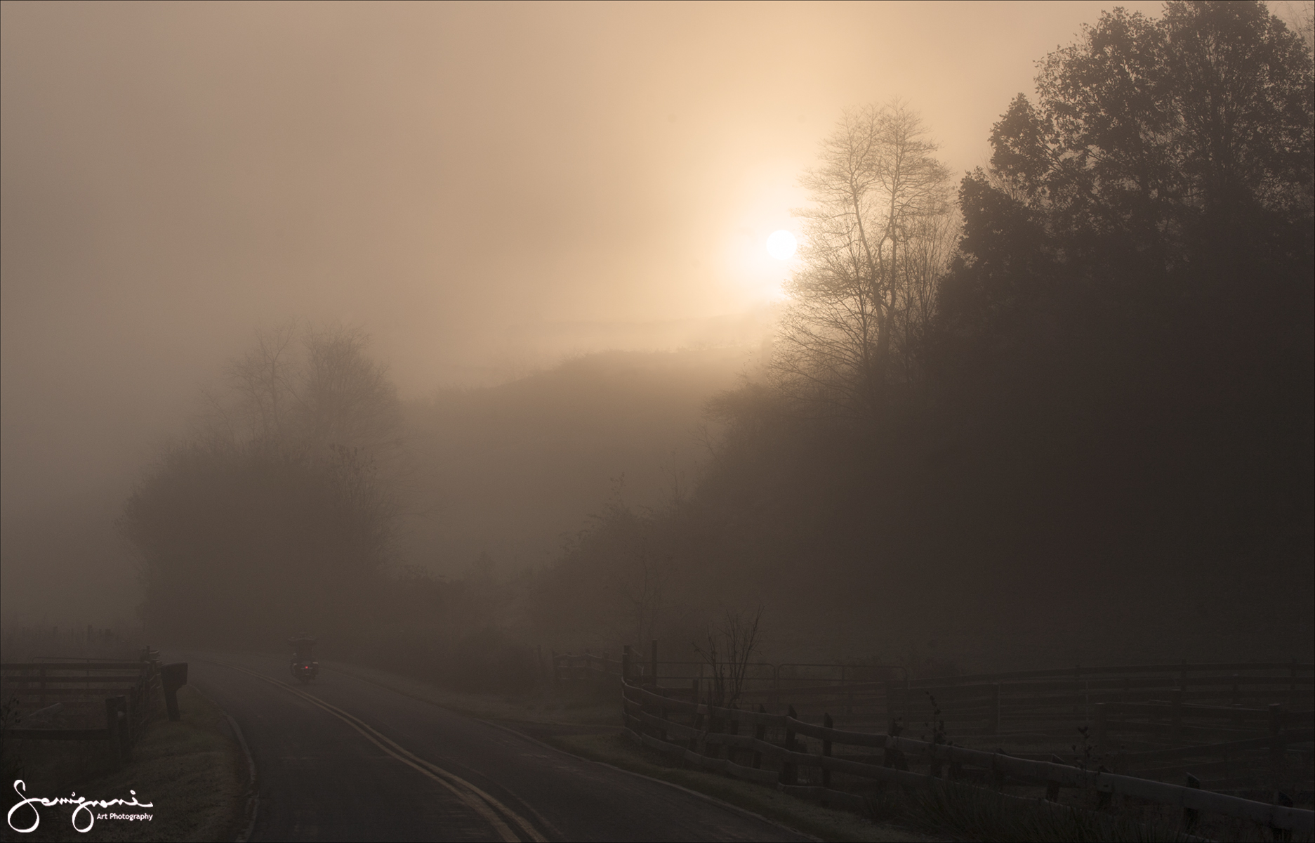 Leaving Town at Sunrise