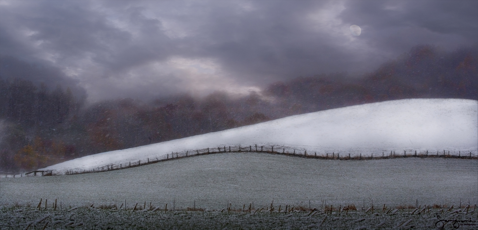 Snowy Mountain Top, Fines Creek, NC "Panorama"