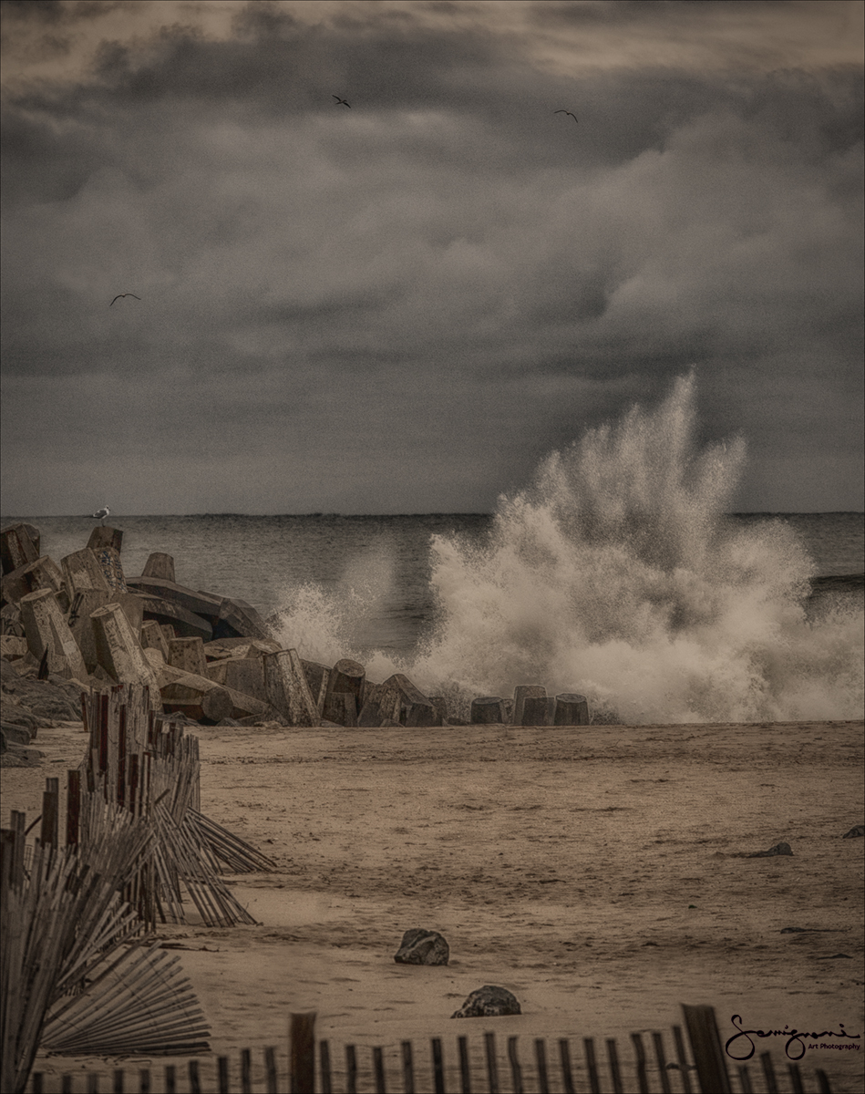 Jetty, Winter Morning, Point Pleasant Beach, NJ