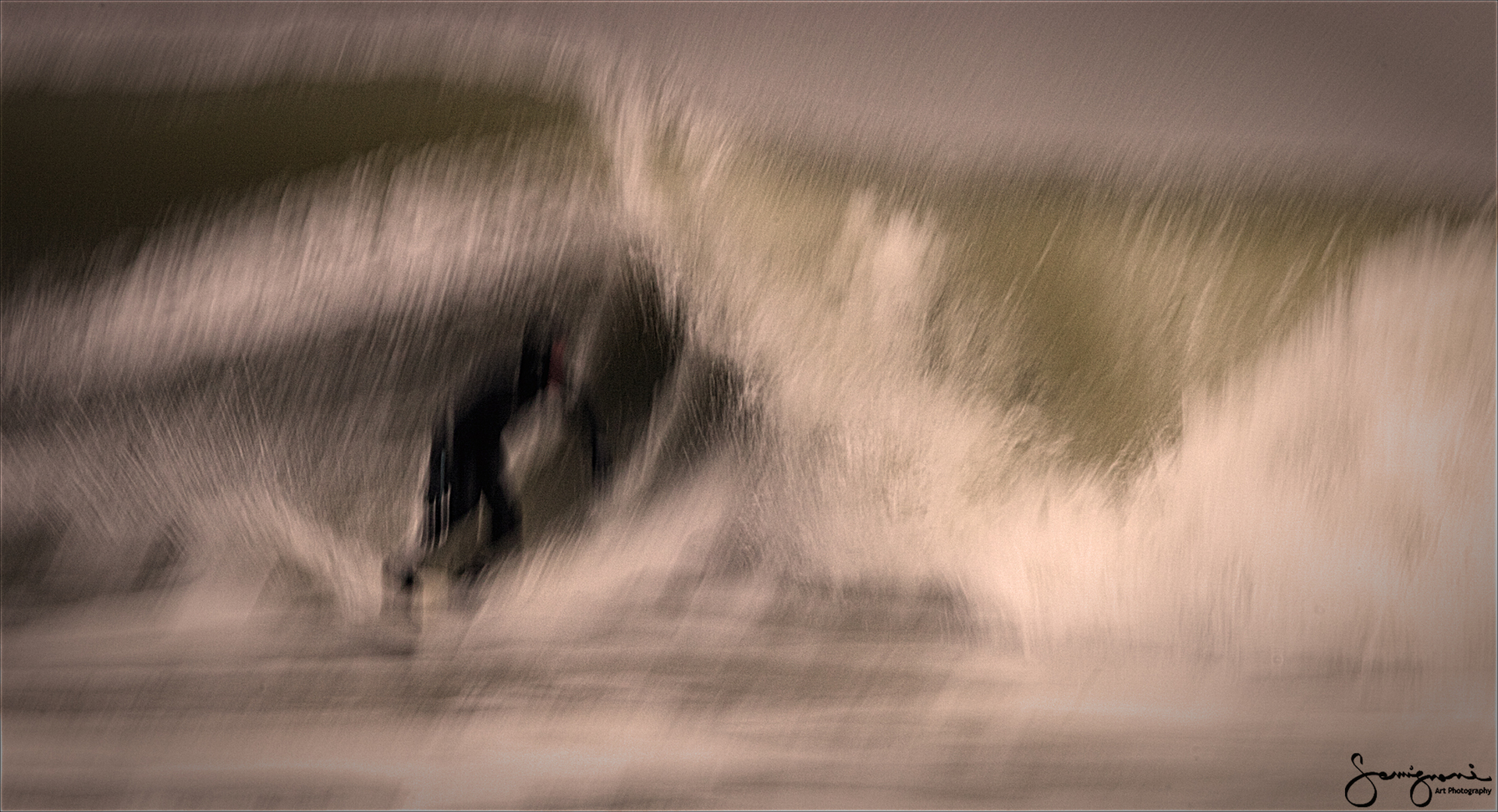 Surfer in A Wave, Point Pleasant, NJ