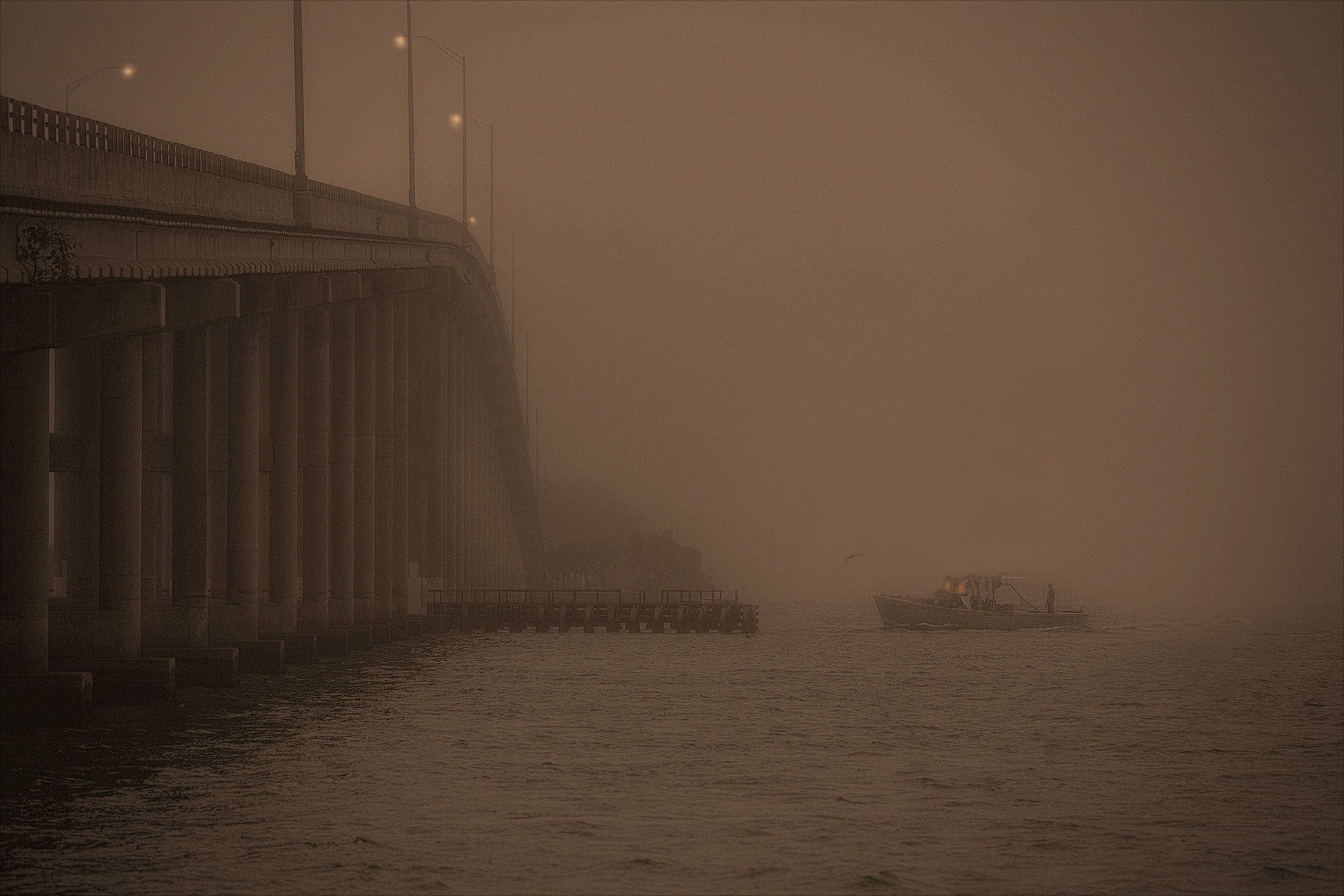 Approaching Key Biscayne Bridge, Miami, FL