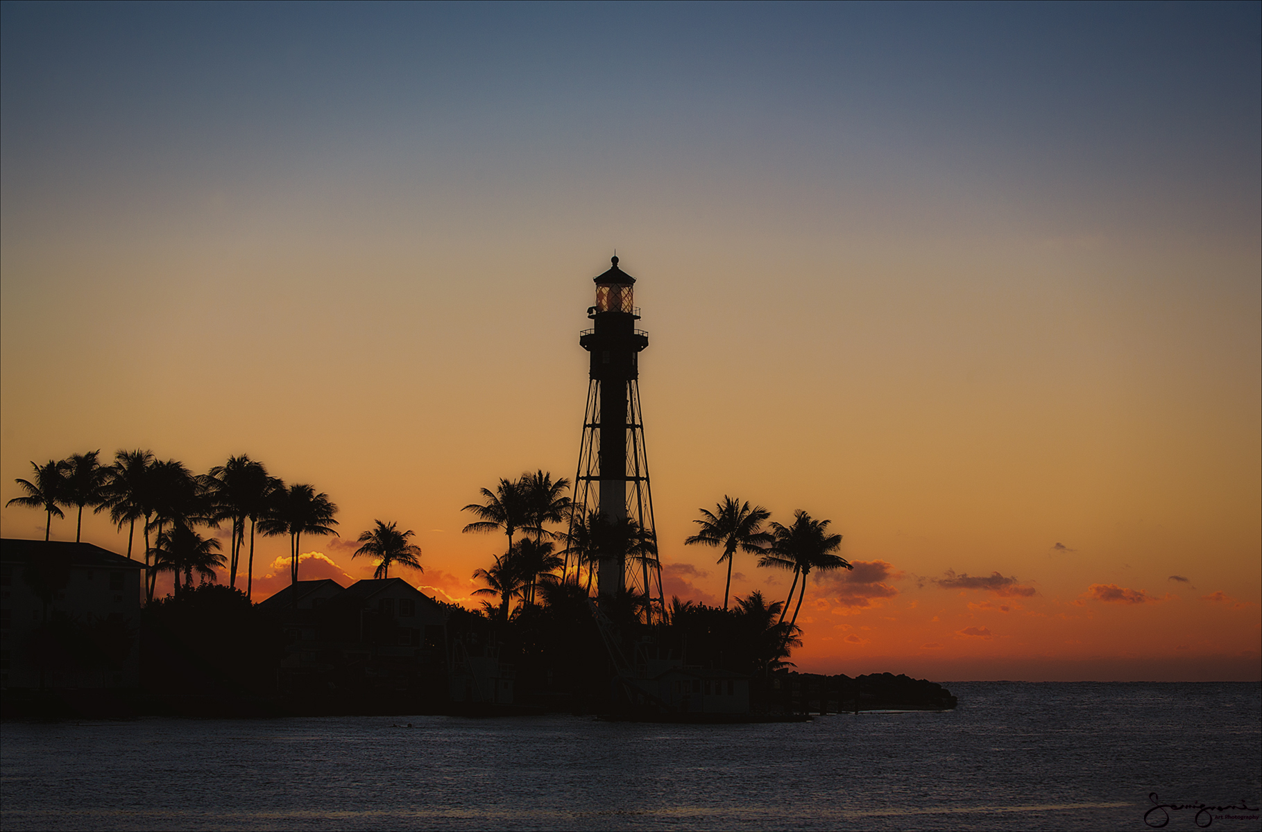 A Simple Lighthouse at Hillsboro Beach, FL