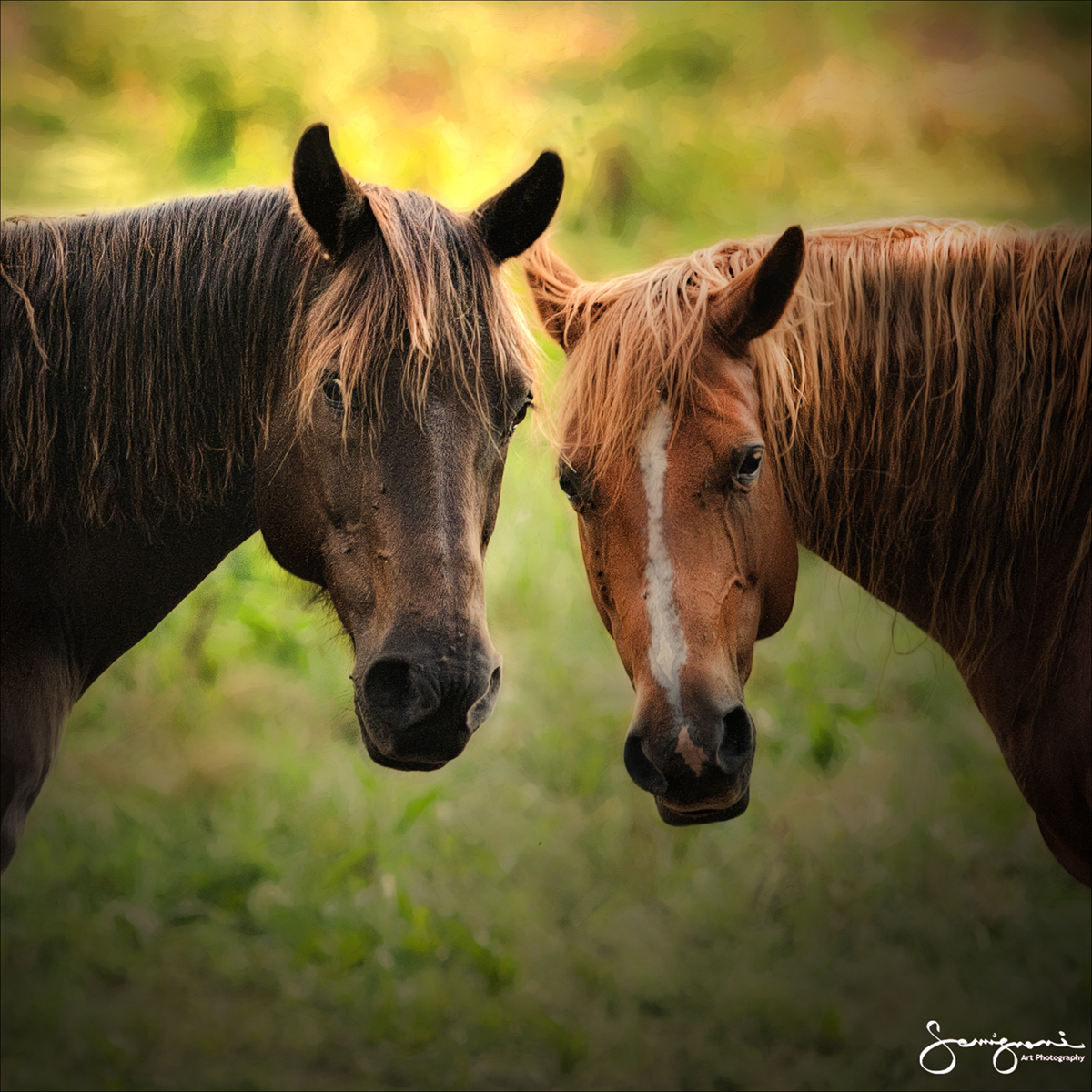 Two Horse Pose-Square