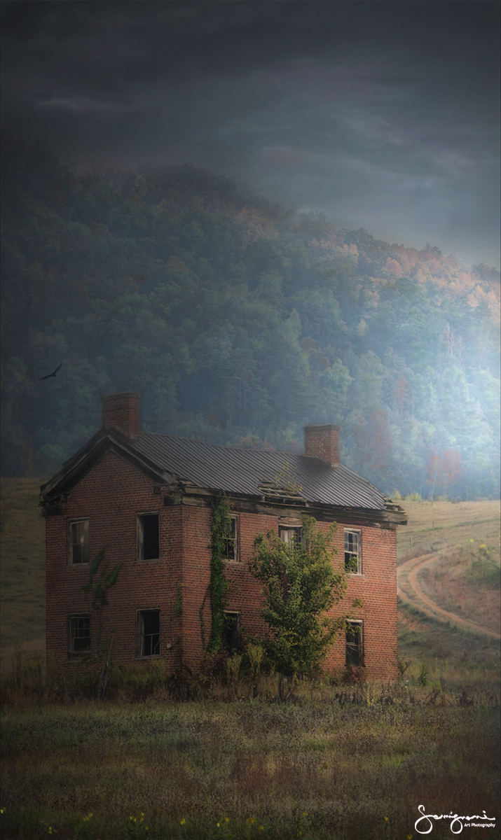 Abandon Two- Story Brick Beauty-Turkey Creek