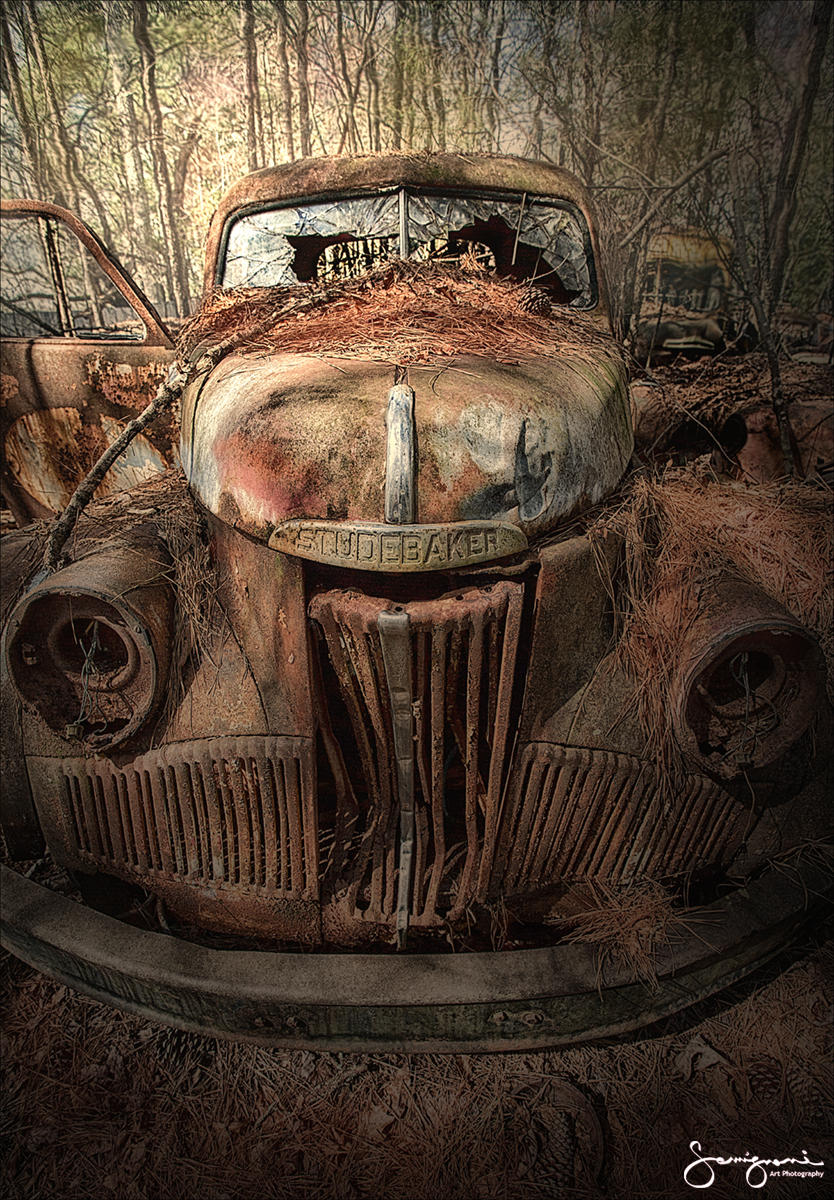 Studebaker with a Crooked Smile-
Junk Yard, White, GA
