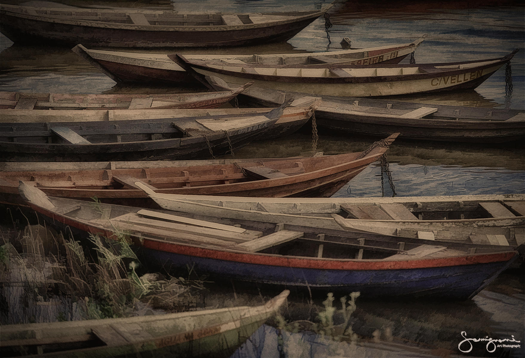 Boats Waiting-Santarem,Brazil