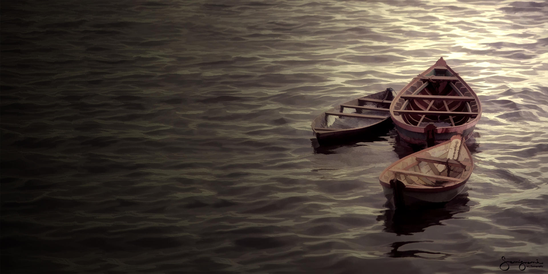 Three Boats Santarem,Brazil-Horizontal