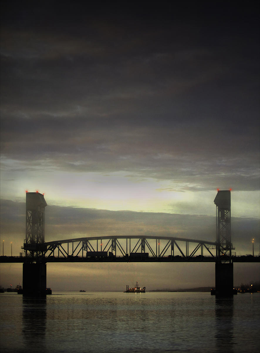 Cape Fear Bridge Early Fog- Wilmington, NC