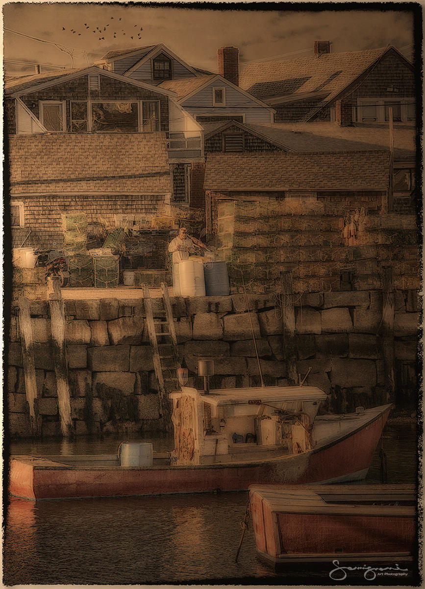 Having Lunch-Rockport, MA