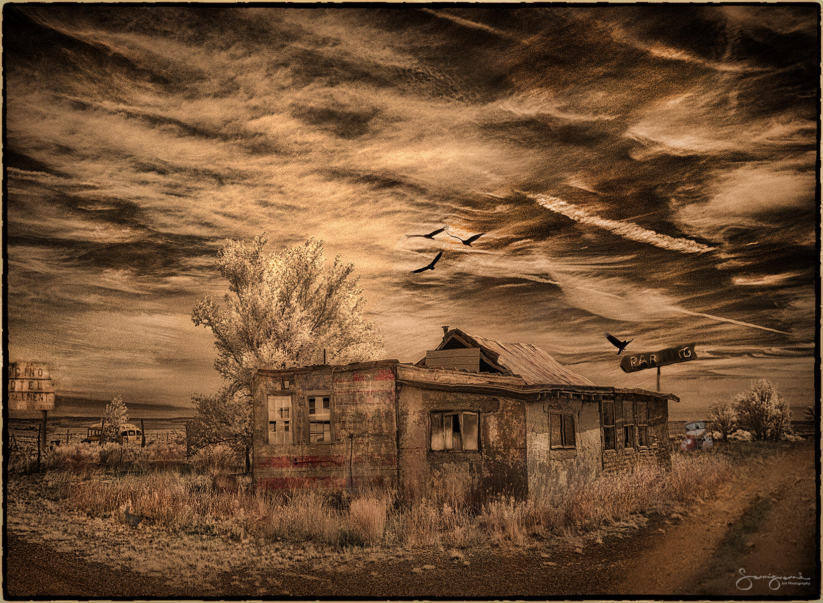 Abandoned-House in Desert-Encino,NM