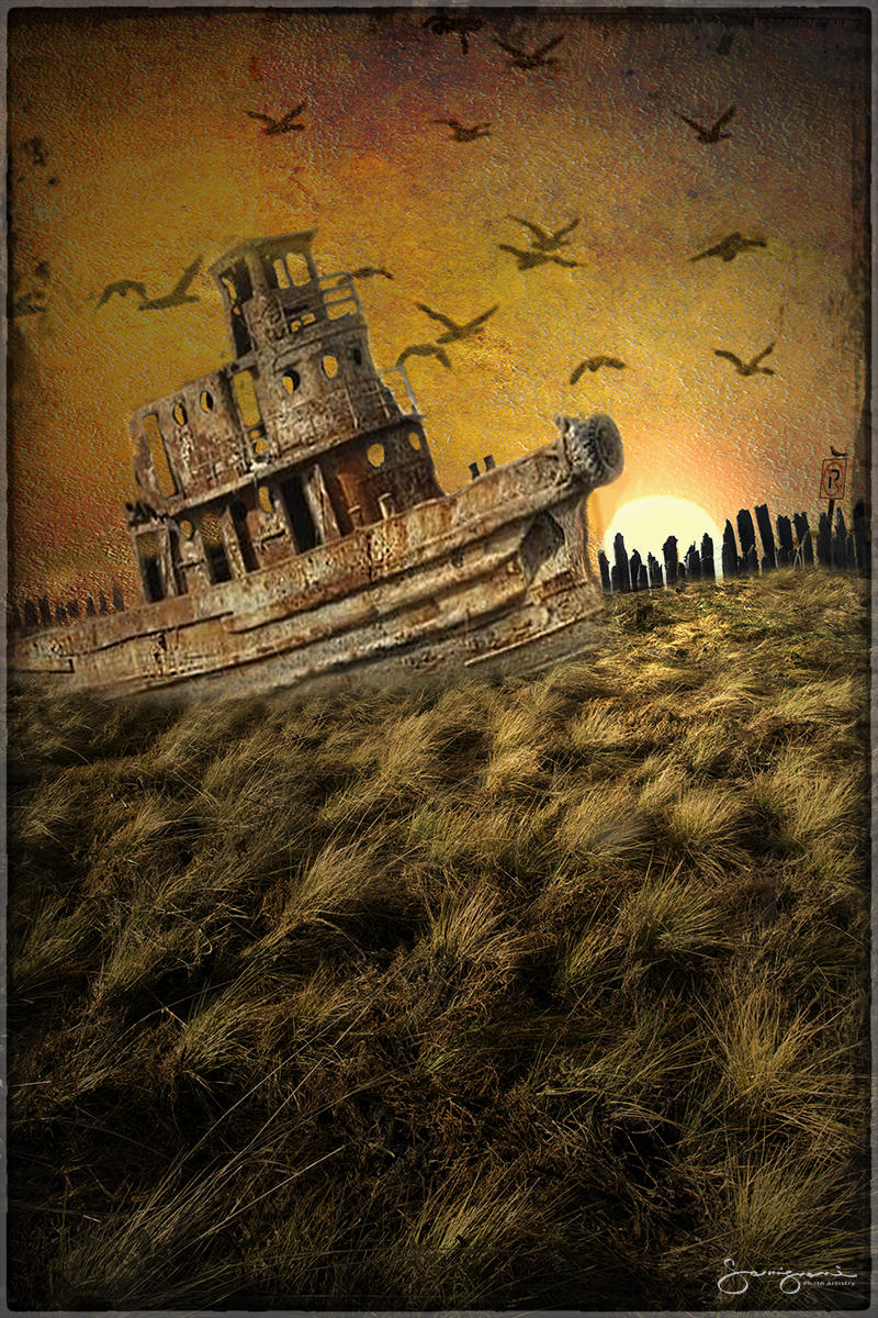 Ghost Ship Aground,