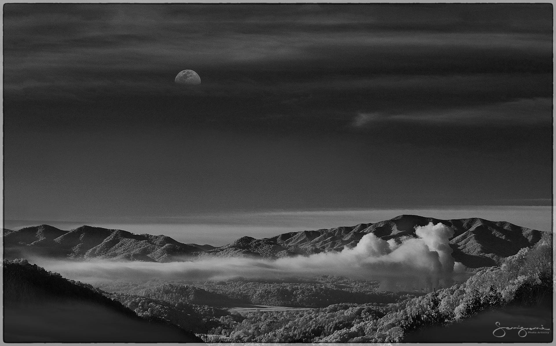 Moonrise Over Smoky Mountain- Sandy Mush, NC