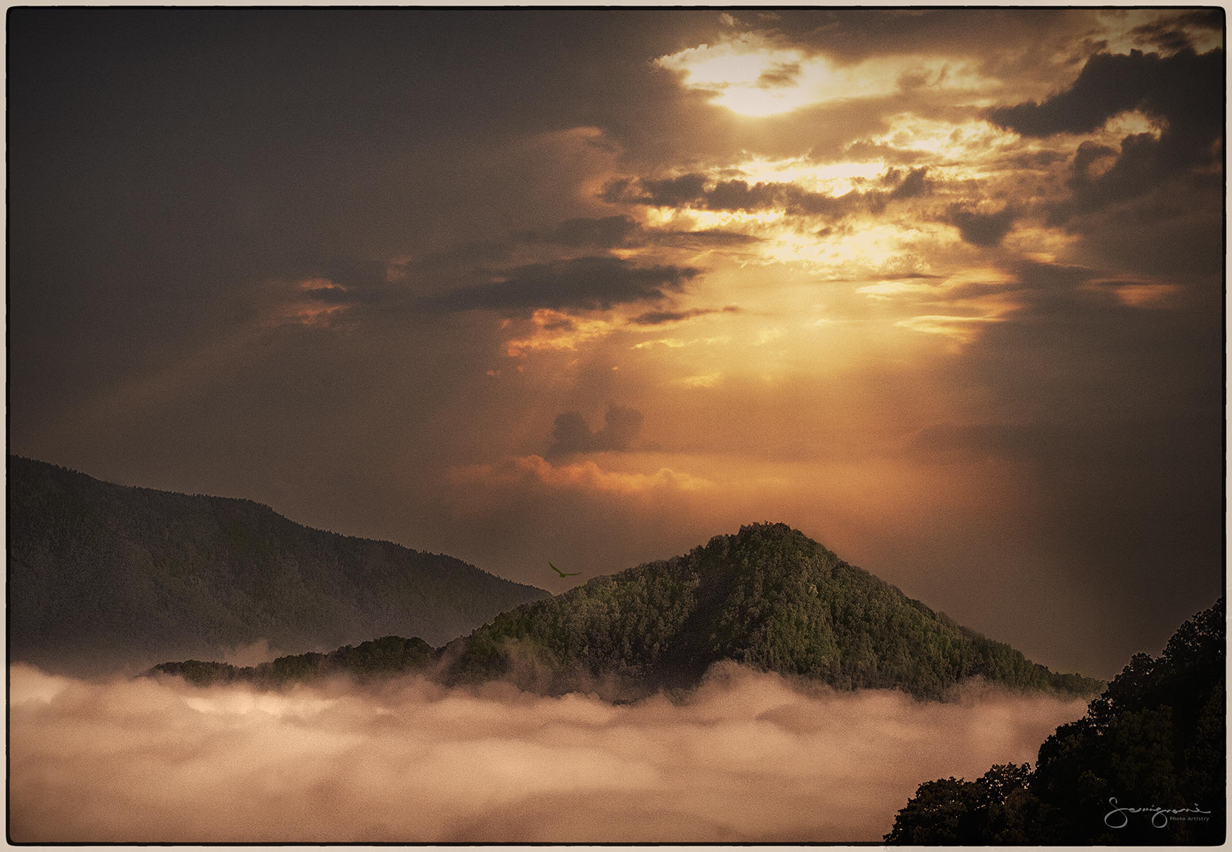 A Celestial View-
North Carolina.