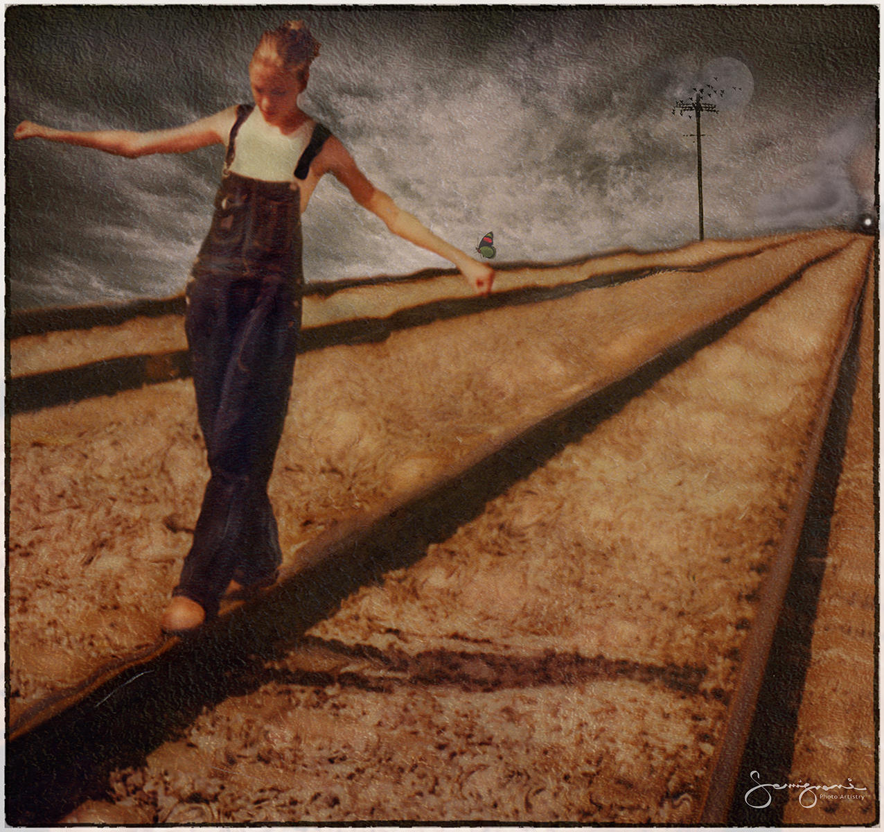 Katie on the Railroad Tracks-
Ft Lauderdale, FL